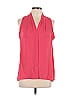 Violet & Claire 100% Polyester Red Sleeveless Blouse Size L - photo 1