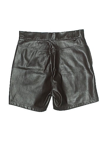 Hey Babe Faux Leather Shorts (view 2)