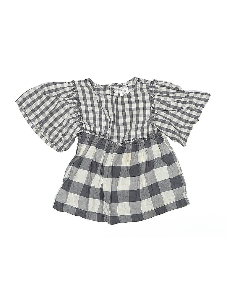 Just One You Made by Carter's Gray Short Sleeve Blouse 18-24 MO / 24 MO - photo 1