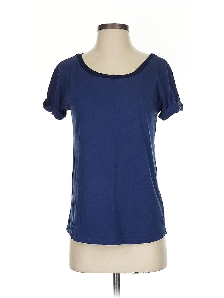 Pre-owned Splendid Short Sleeve T-shirt In Blue