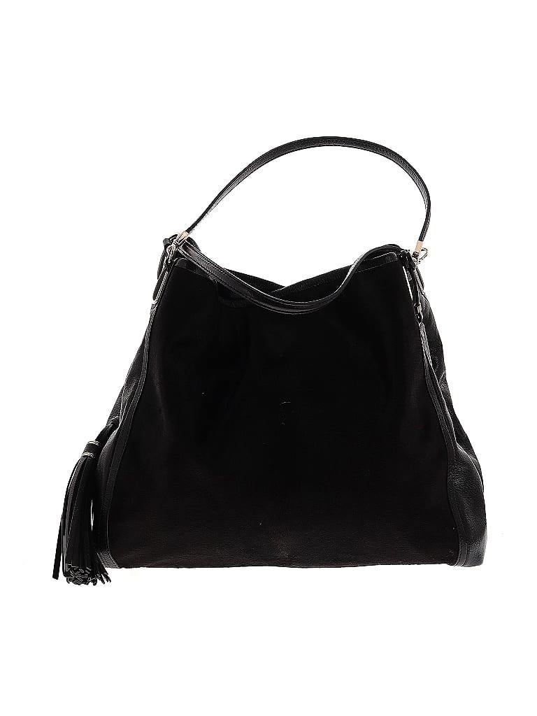 Coach Solid Black Brown Leather Tote One size - photo 1