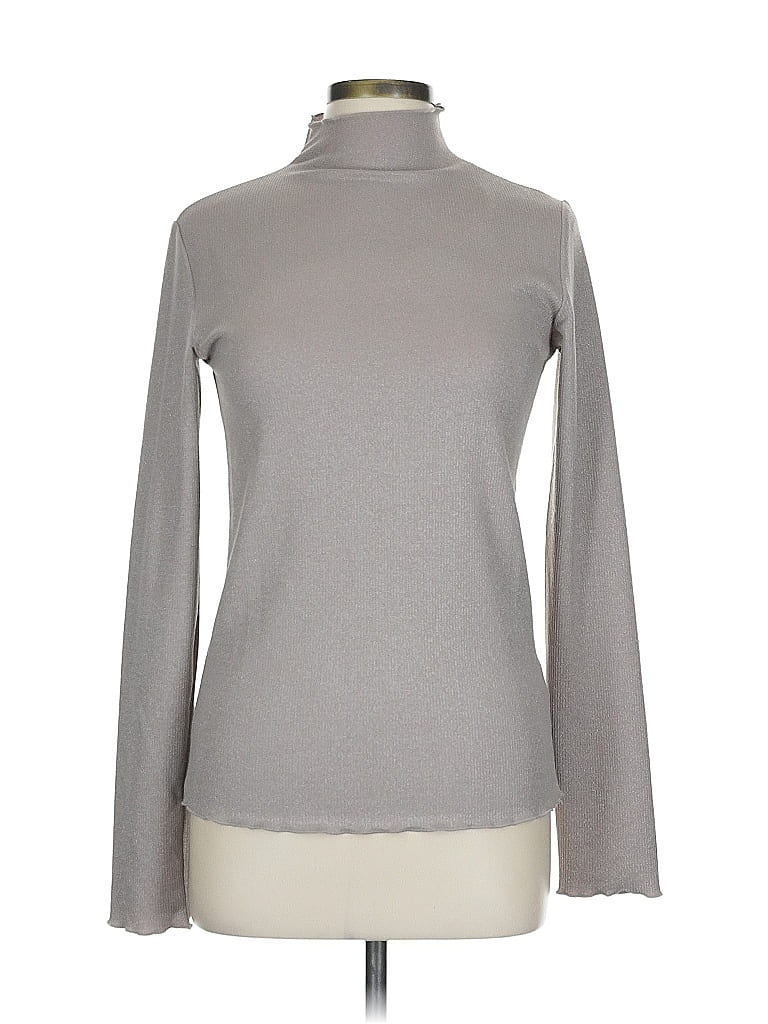 Mystree Gray Long Sleeve Turtleneck Size L - photo 1