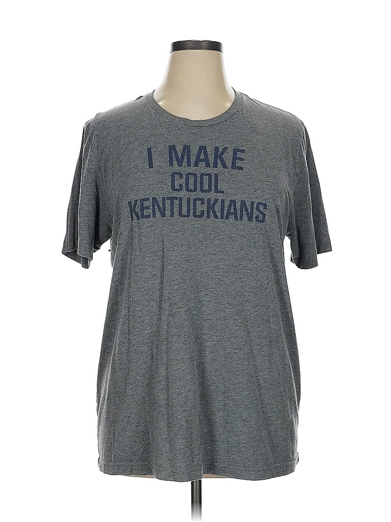 Pre-owned Assorted Brands Short Sleeve T-shirt In Gray