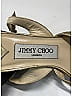 Jimmy Choo Metallic Gold Metallic Leather Slingback Pumps 85mm Size EU 35 1/2 - photo 6