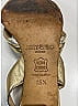 Jimmy Choo Metallic Gold Metallic Leather Slingback Pumps 85mm Size EU 35 1/2 - photo 7