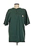 Carhartt 100% Cotton Green Short Sleeve Henley Size M - photo 1