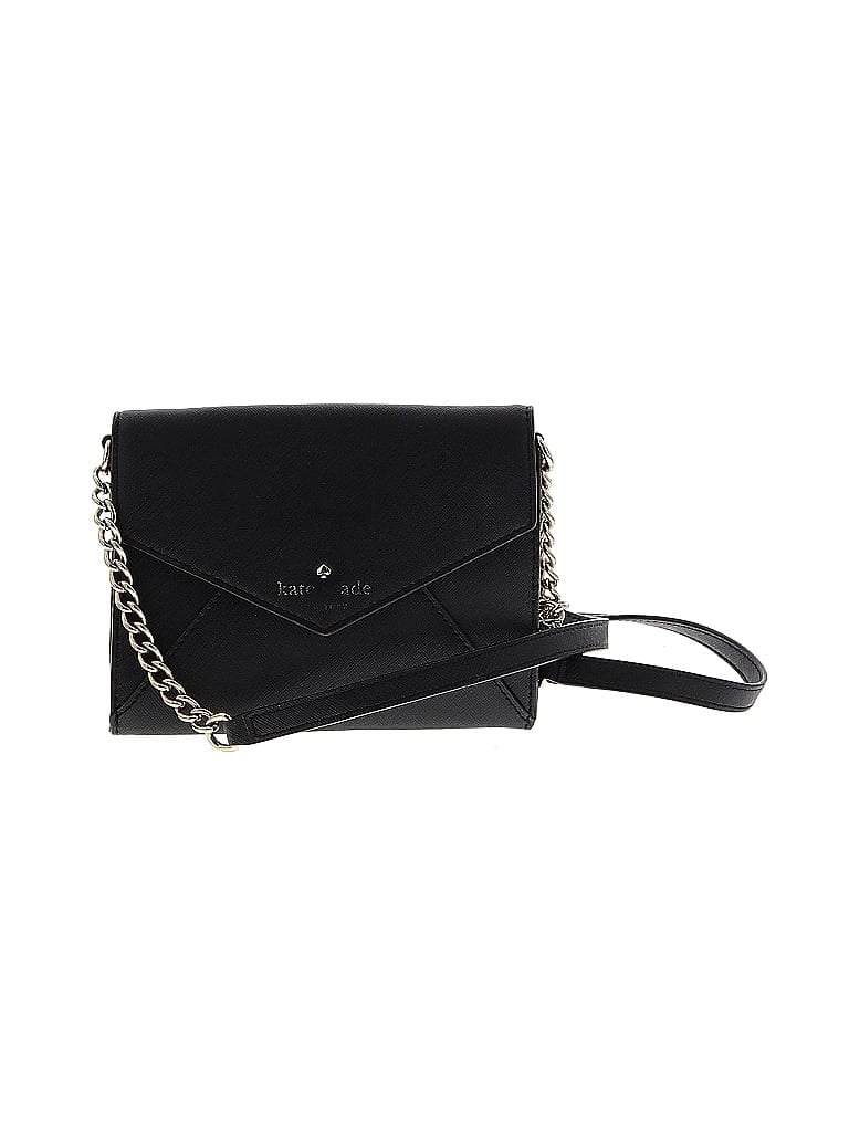 Kate Spade New York 100% Leather Solid Black Leather Crossbody Bag One size - photo 1