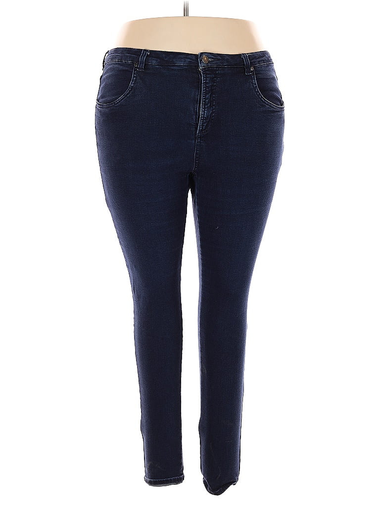 Universal Standard Solid Blue Jeggings Size 22 - photo 1