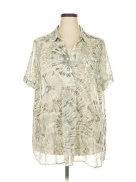 Logo By Lori Goldstein Short Sleeve Blouse