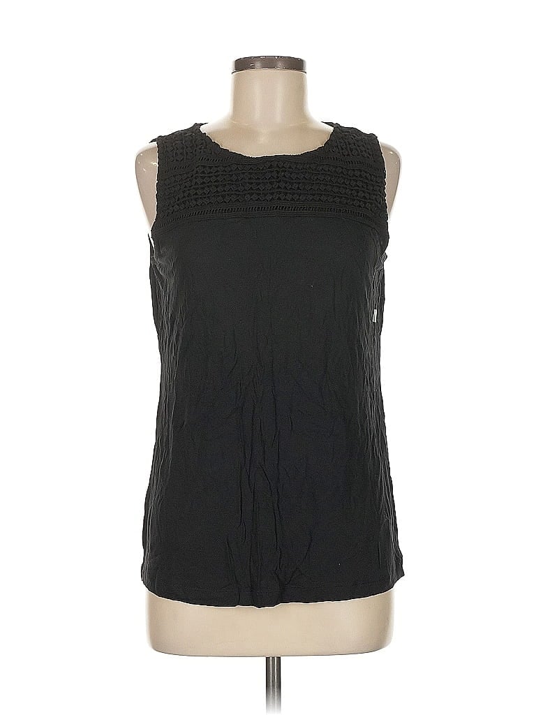 Ann Taylor Factory 100% Rayon Black Sleeveless Blouse Size M - photo 1