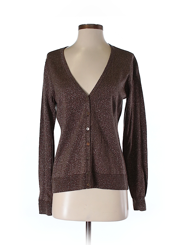 Ann Taylor LOFT Outlet Solid Brown Cardigan Size S - 50% off | thredUP