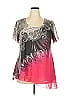 Avenue Pink Short Sleeve Blouse Size 18 - photo 1