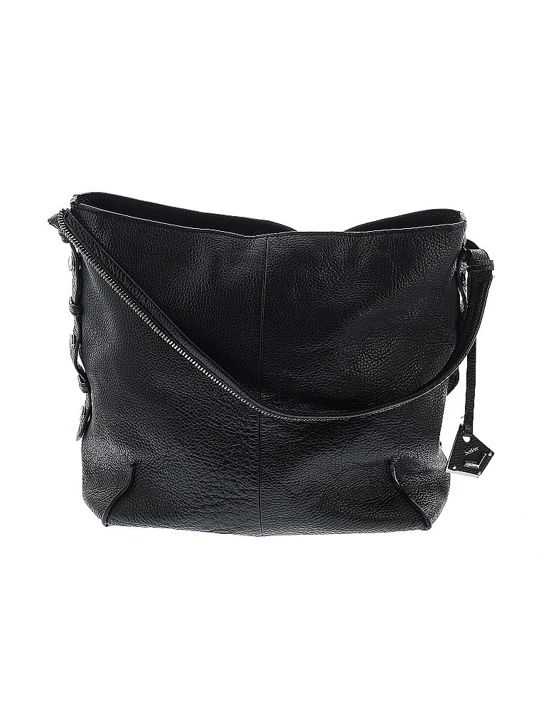 Botkier 100% Leather Solid Black Leather Shoulder Bag One size - photo 1