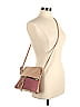 Assorted Brands 100% Polyurethane Color Block Burgundy Tan Crossbody Bag One size - photo 2