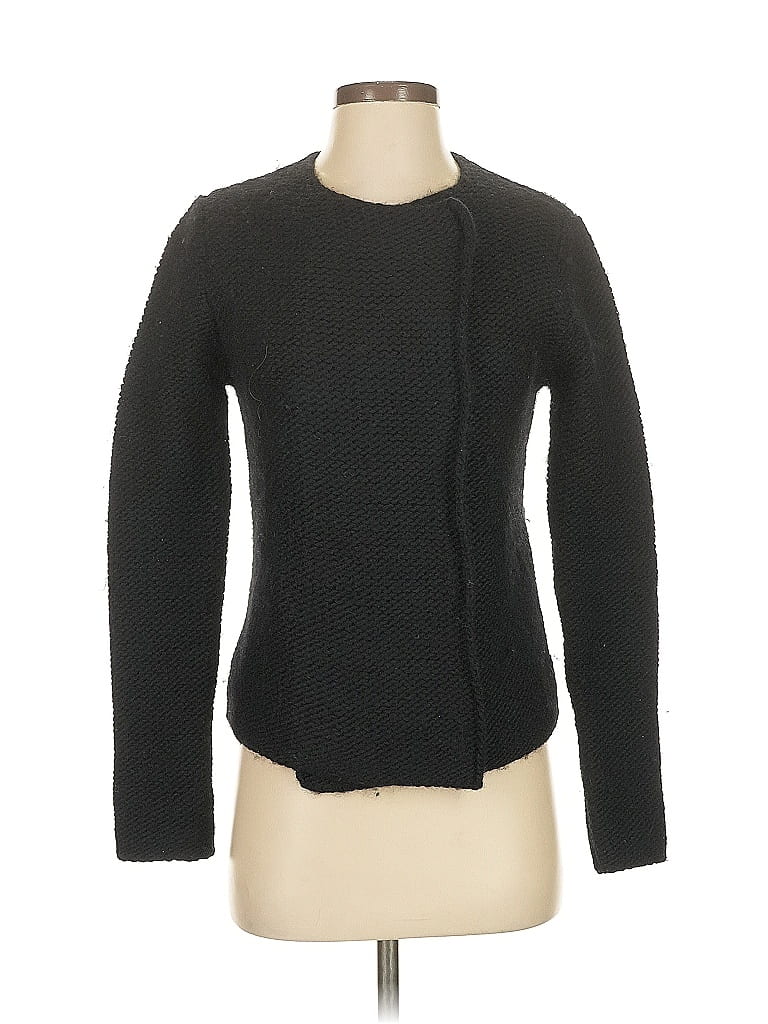 Pre-owned Robert Rodriguez Wool Cardigan Sweater In Black