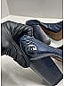 Chanel Blue Glazed Goatskin CC Cap Toe Elastic Pumps Size EU 39 - photo 4