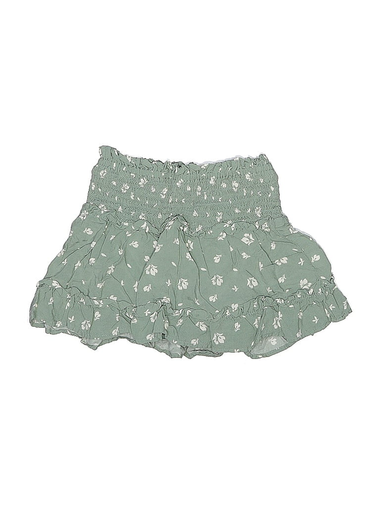 Wonder Nation 100% Rayon Floral Green Skirt Size XS (big kids) - photo 1