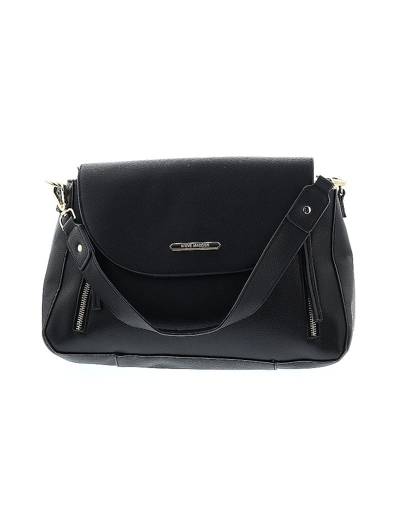 Steve Madden Solid Black Shoulder Bag One size - photo 1