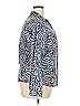 Foxcroft 100% Cotton Animal Print Blue Long Sleeve Blouse Size 18 - photo 4