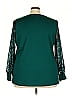 Belle By Kim Gravel Green 3/4 Sleeve Top Size 3X - photo 2