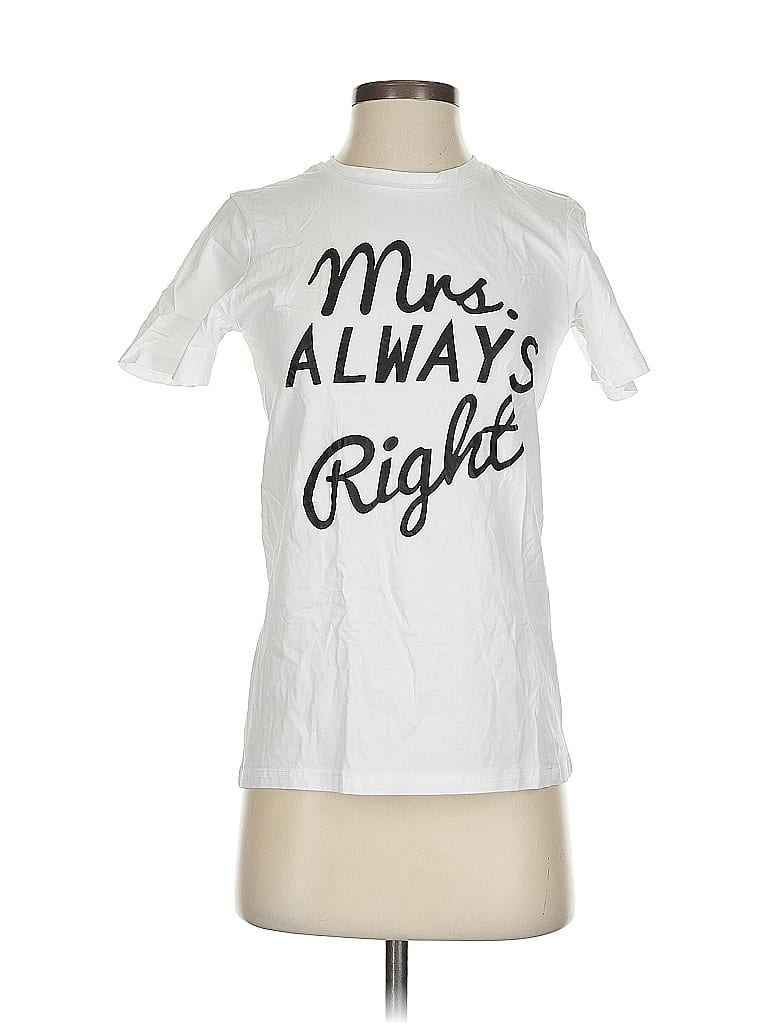 Pre-owned Assorted Brands Short Sleeve T-shirt In White