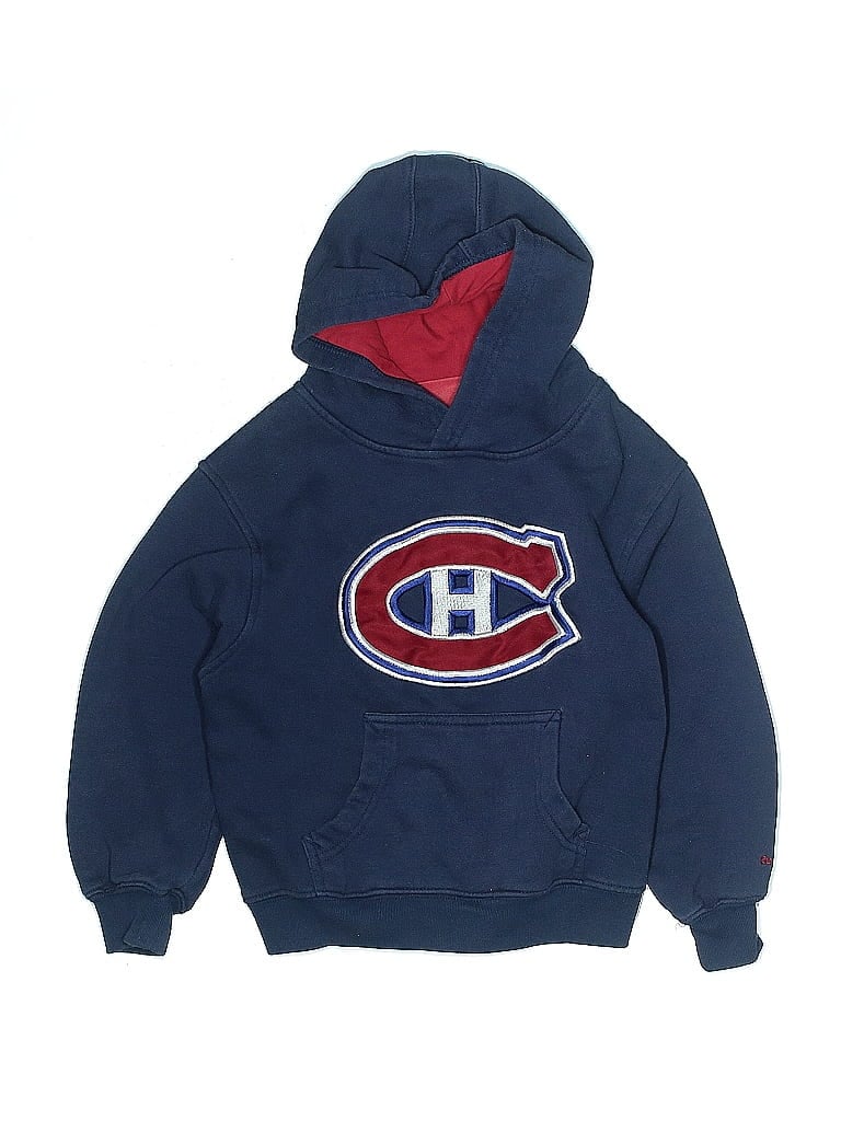 Click to view more detailed imagery on our partner's website Pre-owned Reebok Kids' Pullover Hoodie In Blue