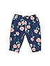 Carter's 100% Cotton Floral Blue Casual Pants 3-6 MO / 6 MO - photo 1