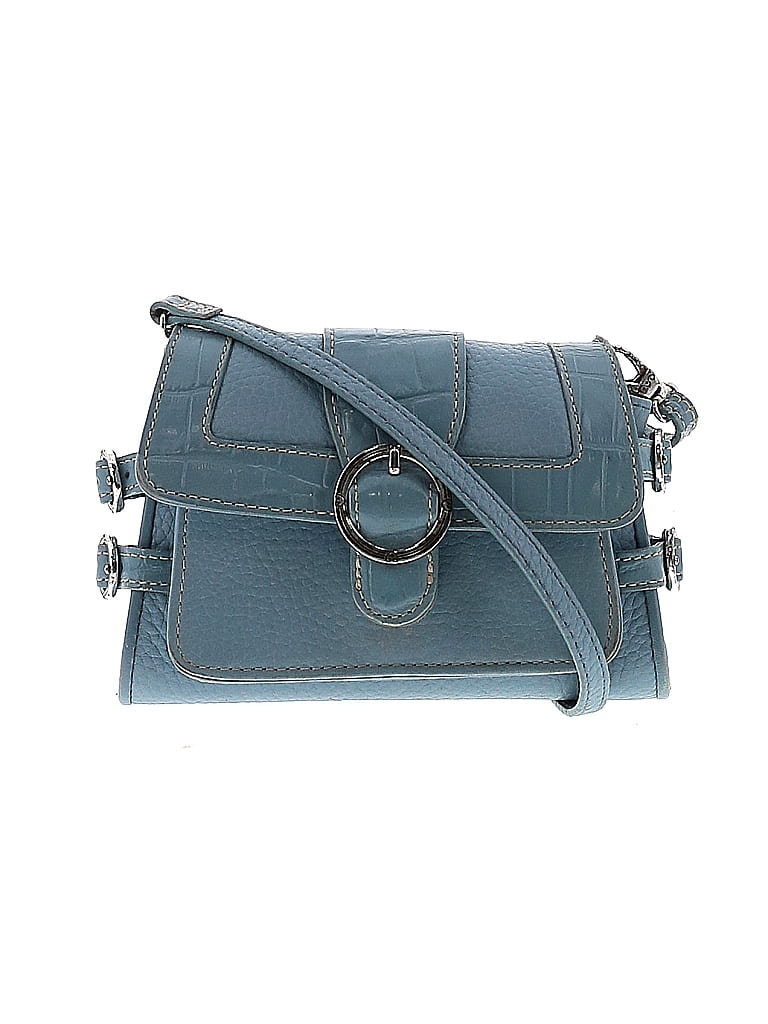Brighton 100% Leather Blue Leather Crossbody Bag One size - photo 1