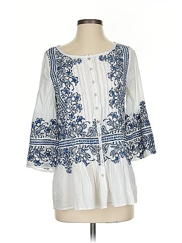 Calypso St. Barth 3/4 Sleeve Blouse (view 1)