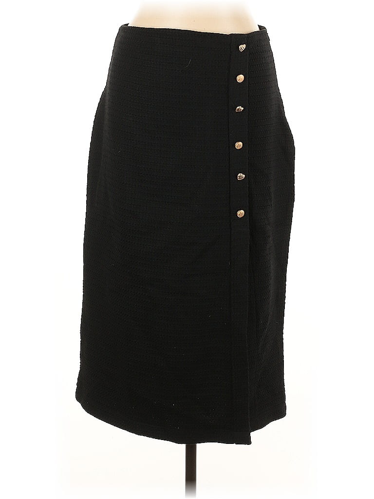 Chicwish 100% Polyester Solid Black Casual Skirt Size L - photo 1