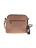 Assorted Brands 100% Polyurethane Color Block Burgundy Tan Crossbody Bag One size - photo 3