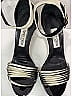 Jimmy Choo 100% Leather Ivory Tan Leather Livvi Heeled Sandals Size EU 39 - photo 10
