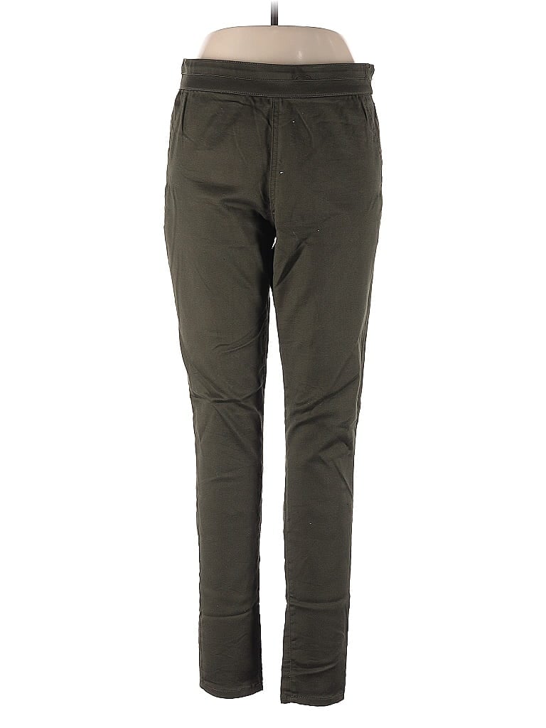 Soho JEANS NEW YORK & COMPANY Solid Green Casual Pants Size L - photo 1