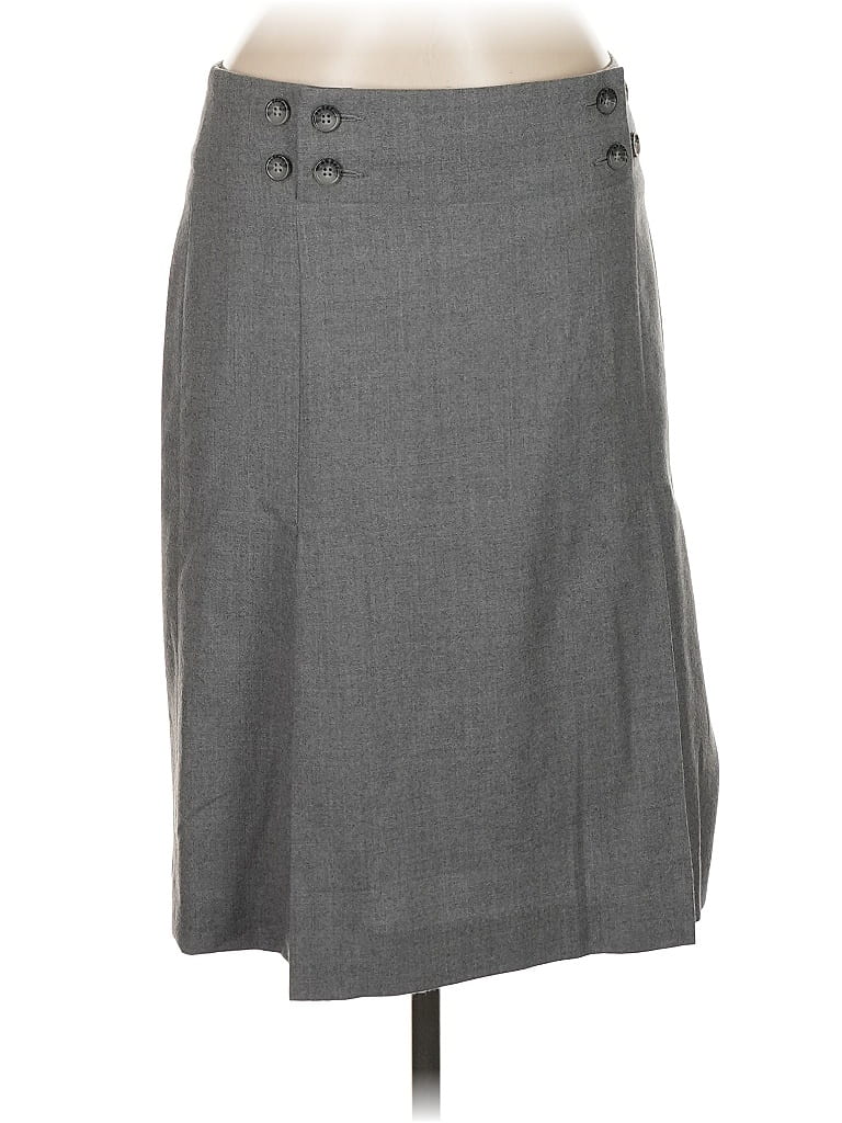 Banana Republic Factory Store 100% Wool Solid Gray Wool Skirt Size 6 - photo 1