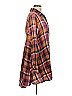Soft Surroundings Plaid Checkered-gingham Pink Burgundy 3/4 Sleeve Button-Down Shirt Size L - photo 4