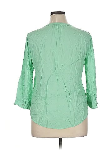 Fun2Fun 3/4 Sleeve Button-Down Shirt (view 2)