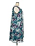 Catherines 100% Polyester Print Teal Casual Dress Size 2X - photo 4