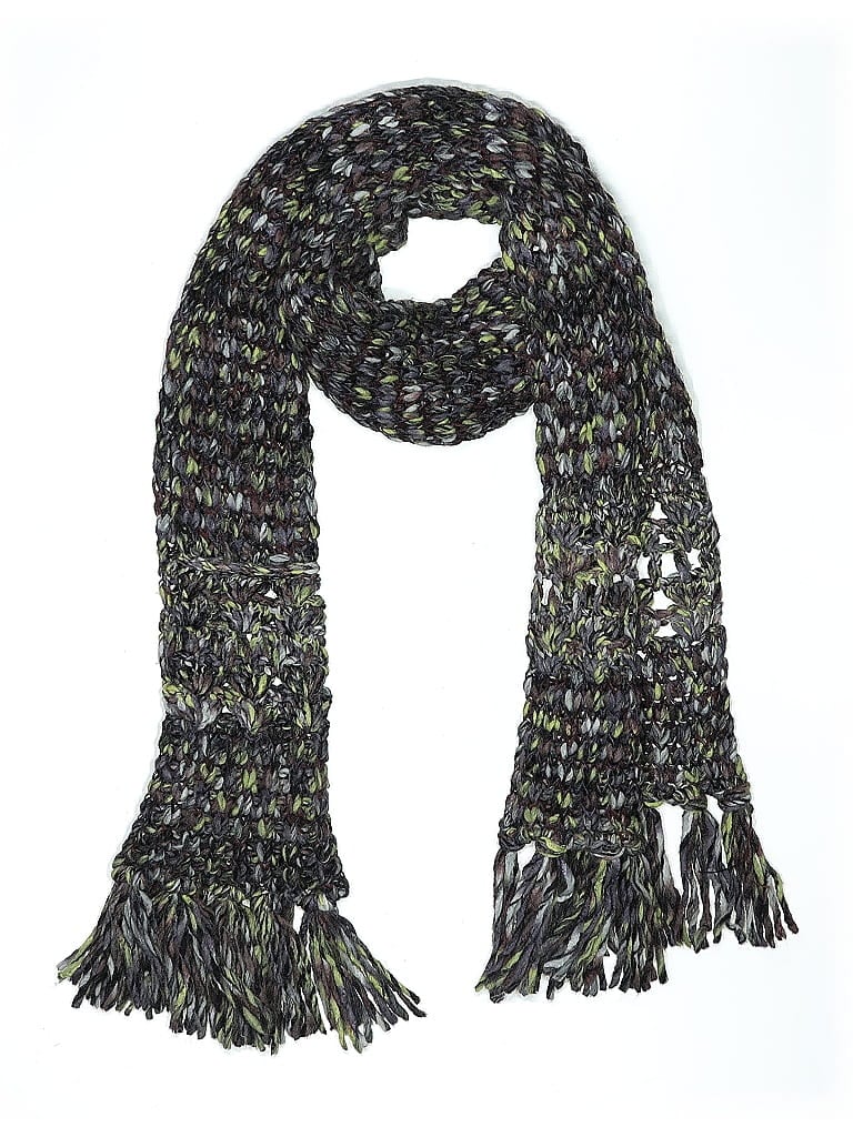 Free People Black Green Scarf One size - photo 1