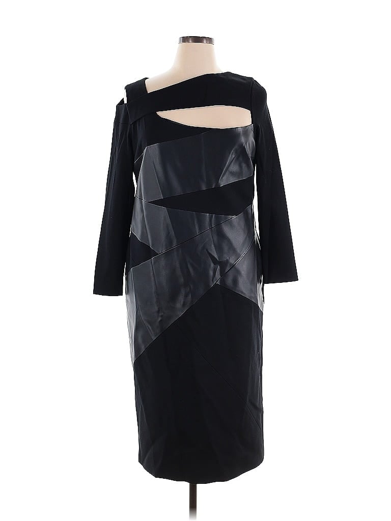 Karen Millen Black Cocktail Dress Size 16 - photo 1