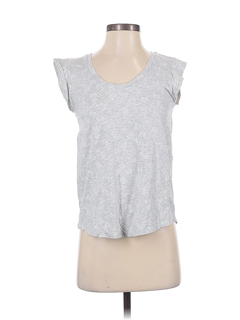 Ann Taylor LOFT Gray Short Sleeve Top Size XS - photo 1