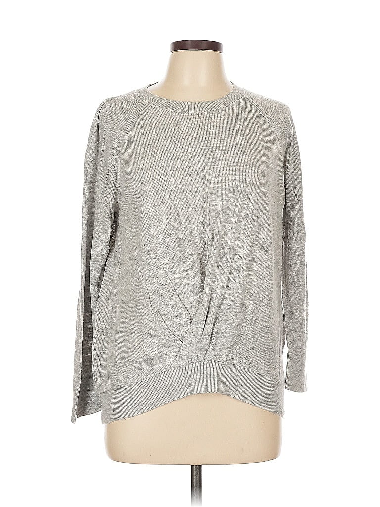 Lou & Grey for LOFT Gray Pullover Sweater Size L - photo 1