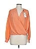M Missoni 100% Silk Orange Long Sleeve Silk Top Size EU (IT) 46 / US 10 - photo 1