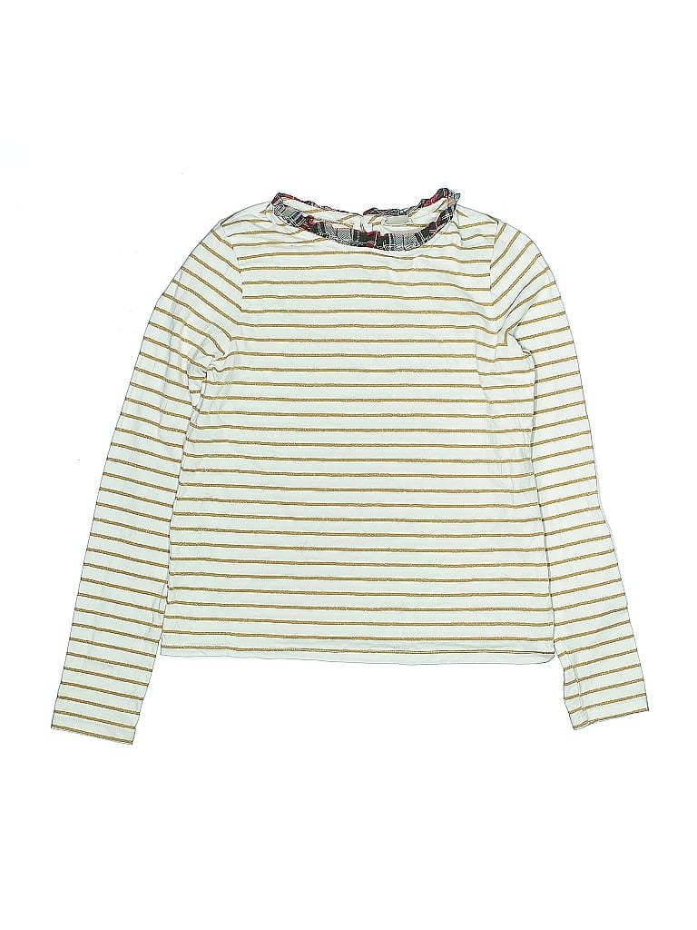 Crewcuts Outlet Stripes Green Long Sleeve T-Shirt Size 11 (big kids) - photo 1