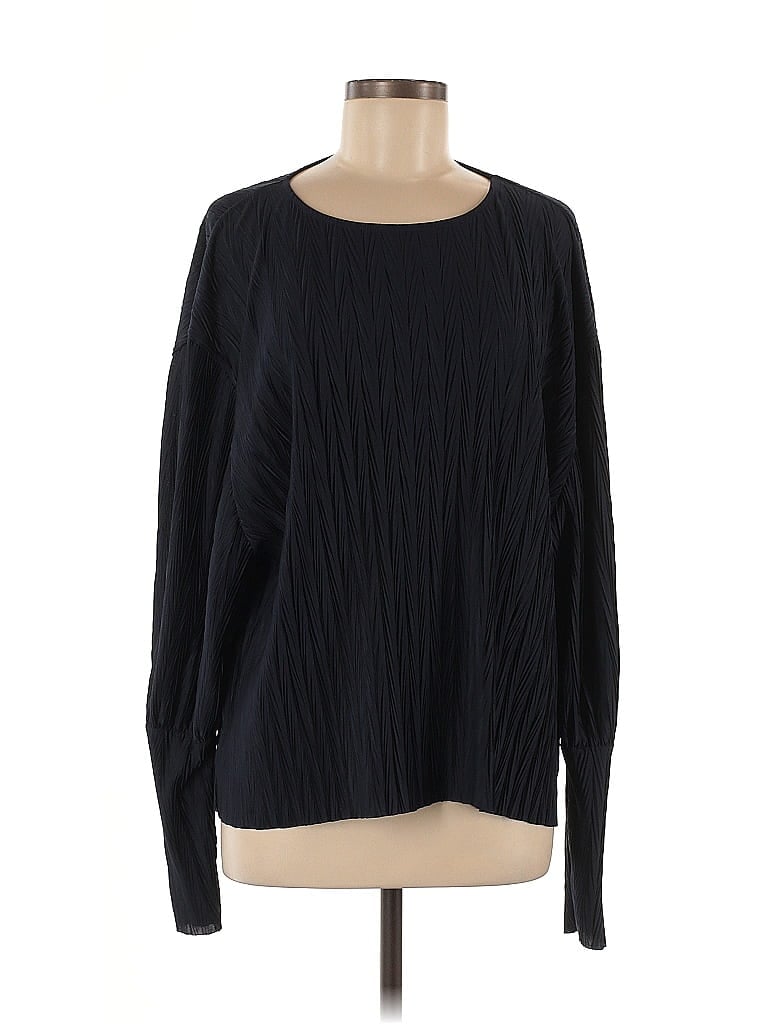 Zara W&B Collection Black Long Sleeve Top Size M - photo 1