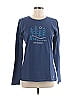 Life Is Good 100% Cotton Blue Long Sleeve T-Shirt Size M - photo 1