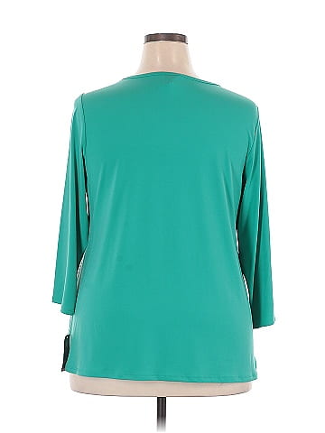 JM Collection 3/4 Sleeve Top (view 2)