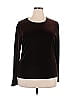 Christie & Jill Burgundy Long Sleeve T-Shirt Size XXL (tall) - photo 1