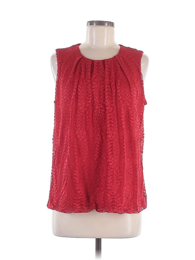 Liz Claiborne Career Red Sleeveless Blouse Size M - photo 1