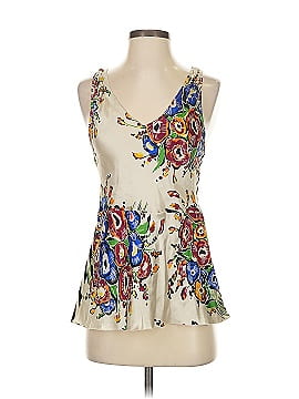 Tiny Sleeveless Silk Top