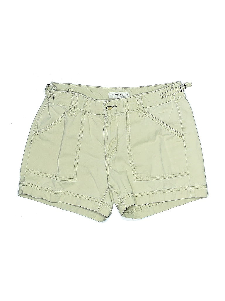 Pre-owned Tommy Hilfiger Khaki Shorts In Green